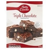 Betty Crocker Triple Choc Fudge Brownie Mix 500g