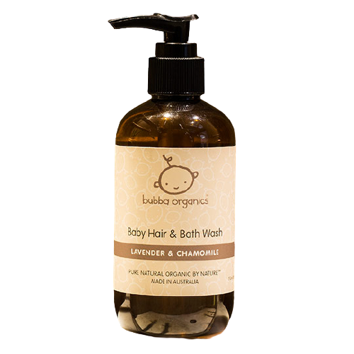 Bubba Organics Lavender & Chamomile Baby Hair & Bath Wash 250mL