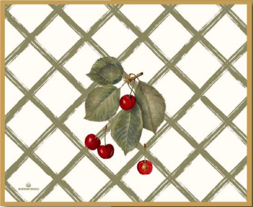 Cherry Canvas Paper Placemats 30pk