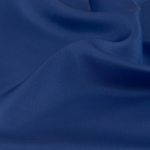 Cobalt Twill Silk Scarf 90cm