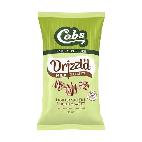 Cobs Popcorn Drizzled Milk Chocolate 110g