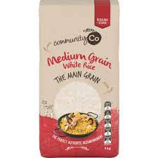 Community Co Medium Grain Rice 1kg