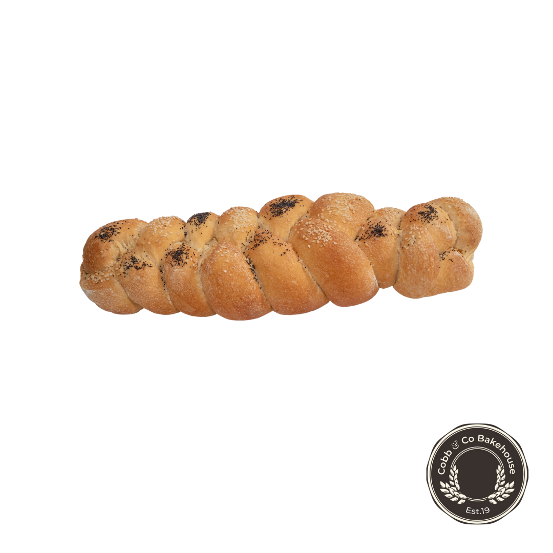 Cobb & Co White Plait Seeded Baked