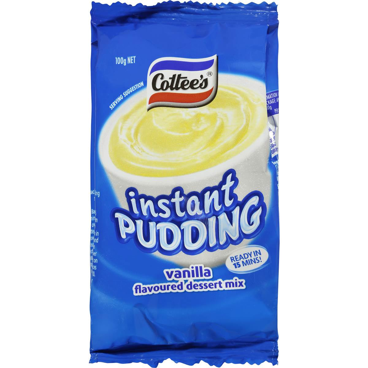 DNR Cottees Instant Pudding Vanilla 100g