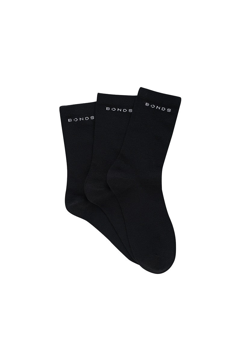 Bonds Mens Cotton Rich Socks Size 6-10 3pk