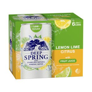 Deep Spring Lemon Lime Citrus 250mL 6pk