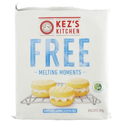 Kez's Kitchen Melting Moments Gluten Free 190g