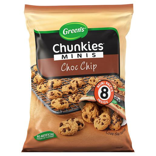 Green's Chunkies Minis Choc Chip 8pk