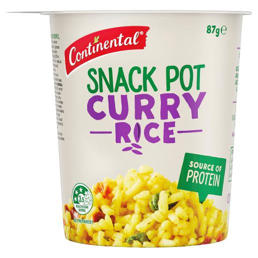 Continental Curry Rice Snack Pot 87g