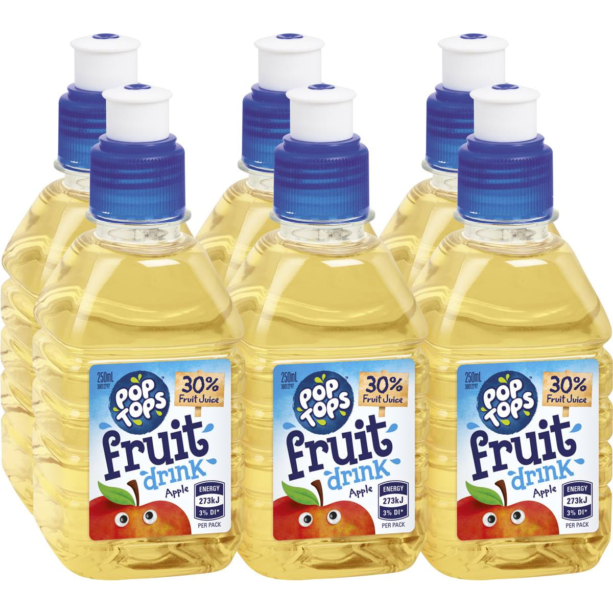 Pop Top Fruit Drink Apple 250mL 6pk