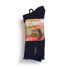 Explorer Men's Socks Black 11-14