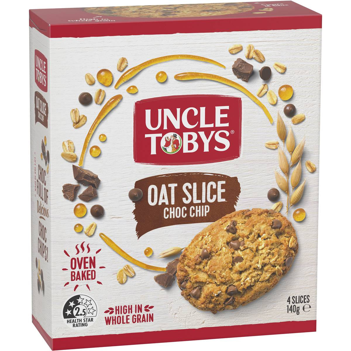 Uncle Toby's Oat Slice Choc Chip 140g