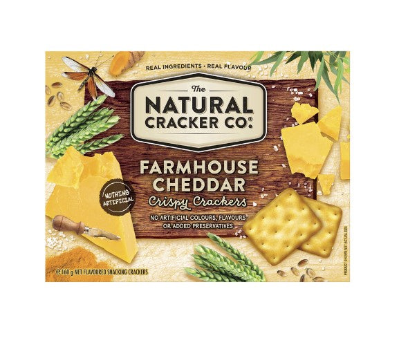 Natural Cracker Co Farmhouse Cheddar 160g