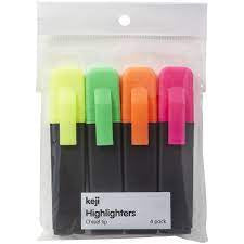 Keji Highlighters 4pk