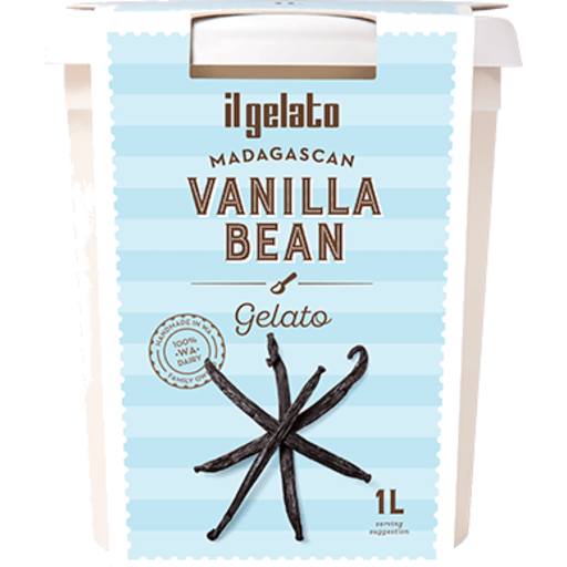 il Gelato Madagascar Vanilla  Ice Cream 1L