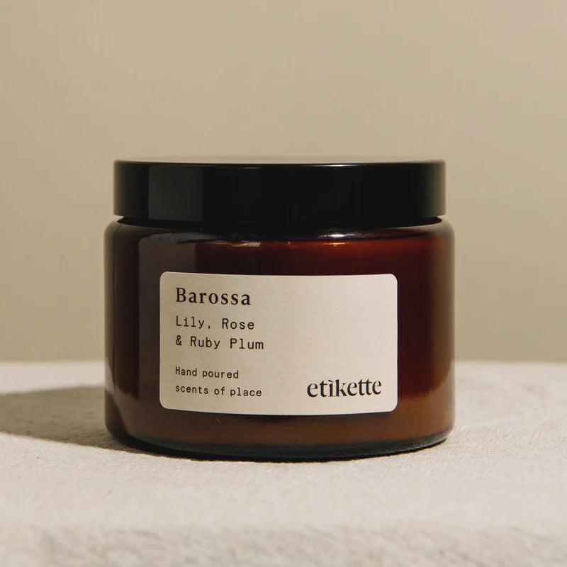 Etikette Soy Candle - Barossa 500