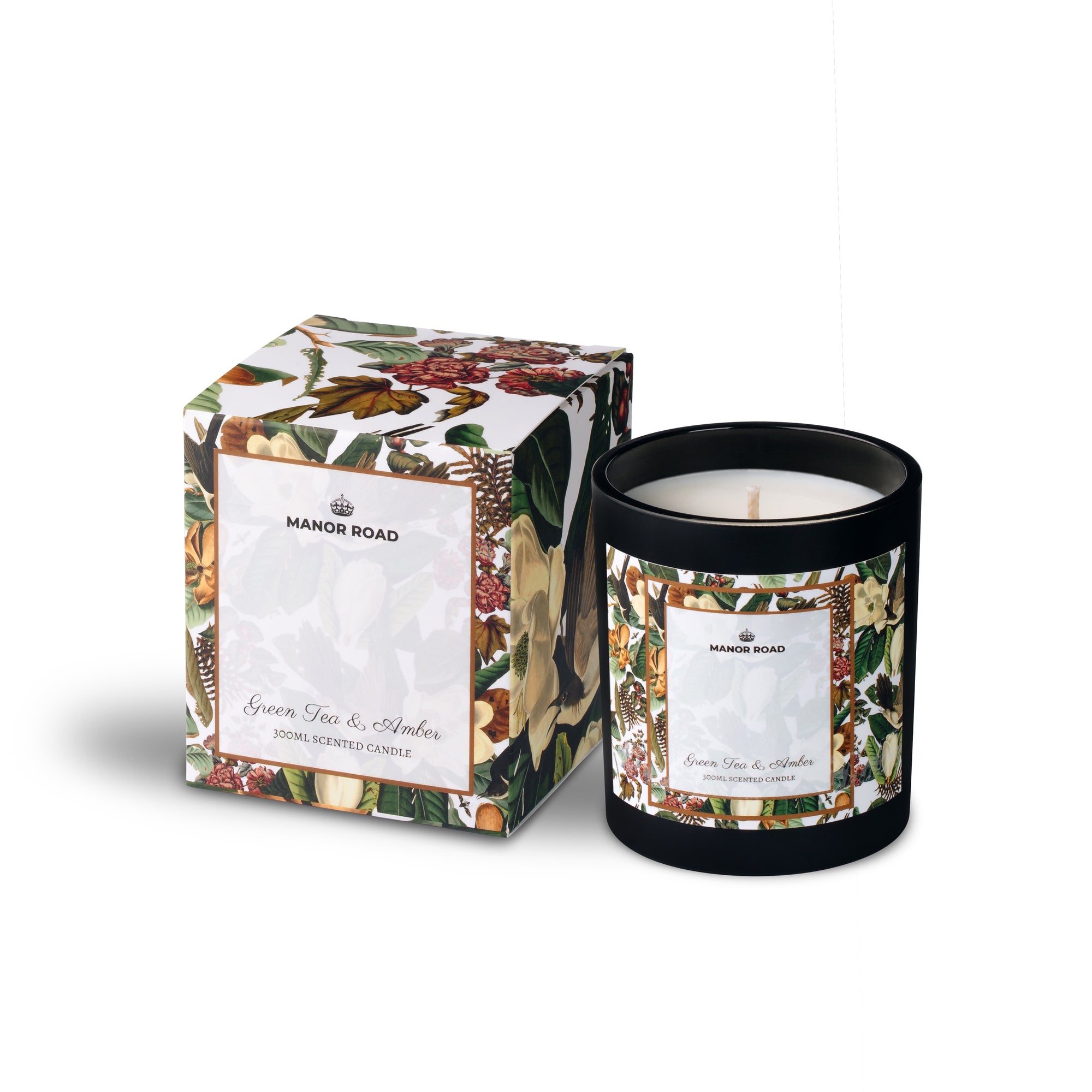 Manor Road Green Tea & Amber Candle 300ML