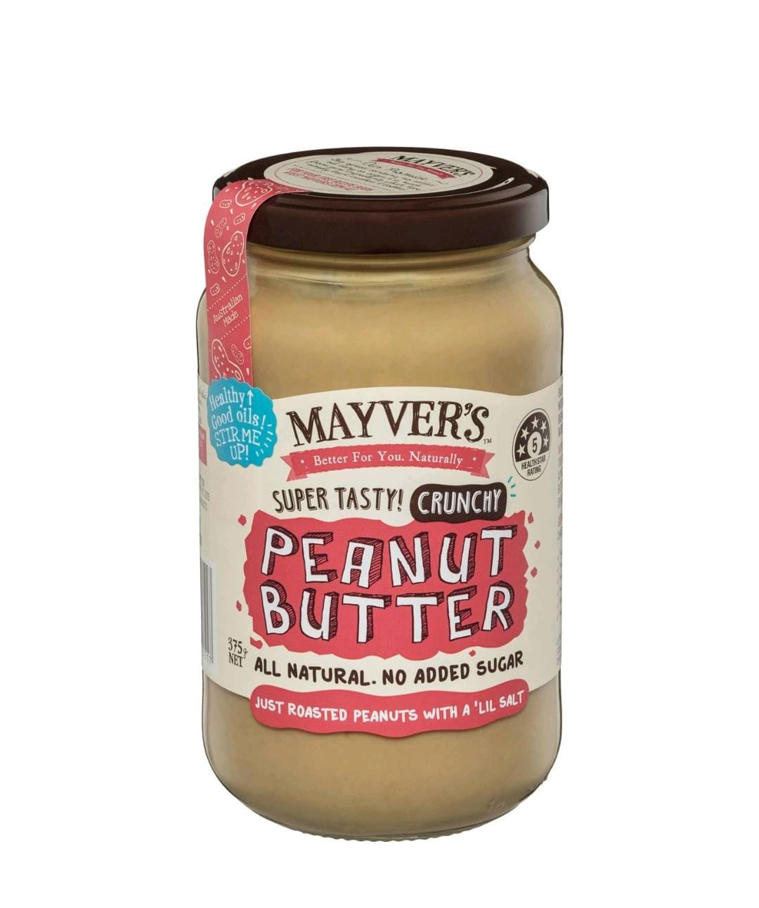 Mayver's Peanut Butter Crunchy 375g