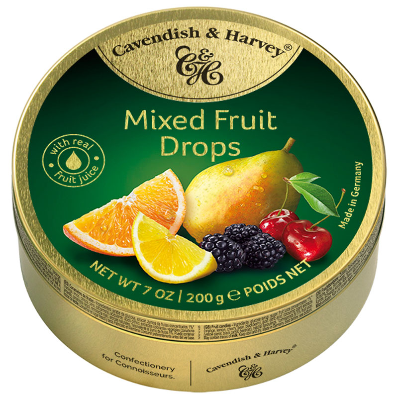 Cavendish & Harvey Candy Mixed Fruit Drops 200g