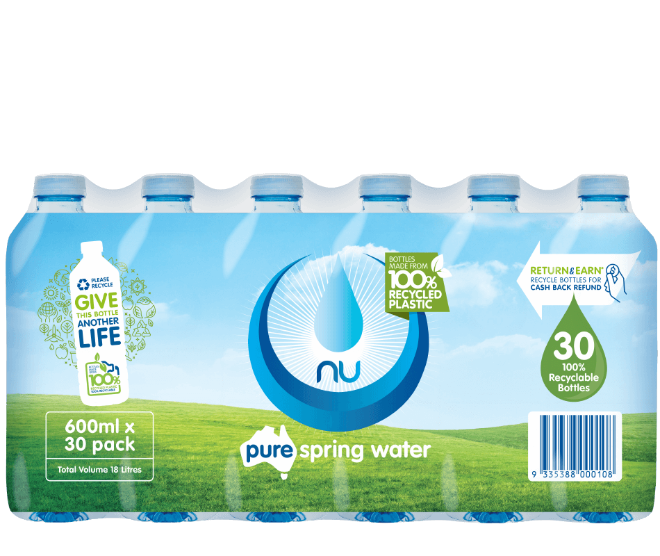 Nu Pure Spring Water 250mL 30pk