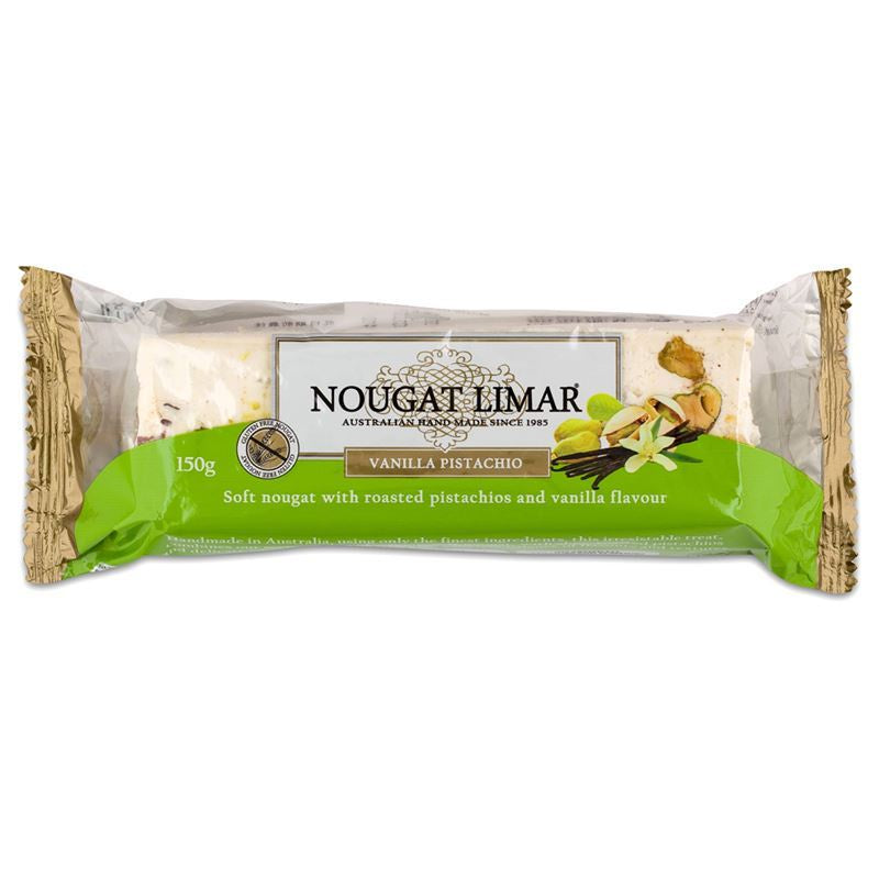 Nougat Limar Vanilla Pistachio Half Nougat Log 150g