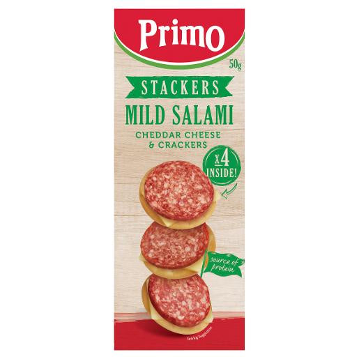 Primo Mild Salami Stackers 50g