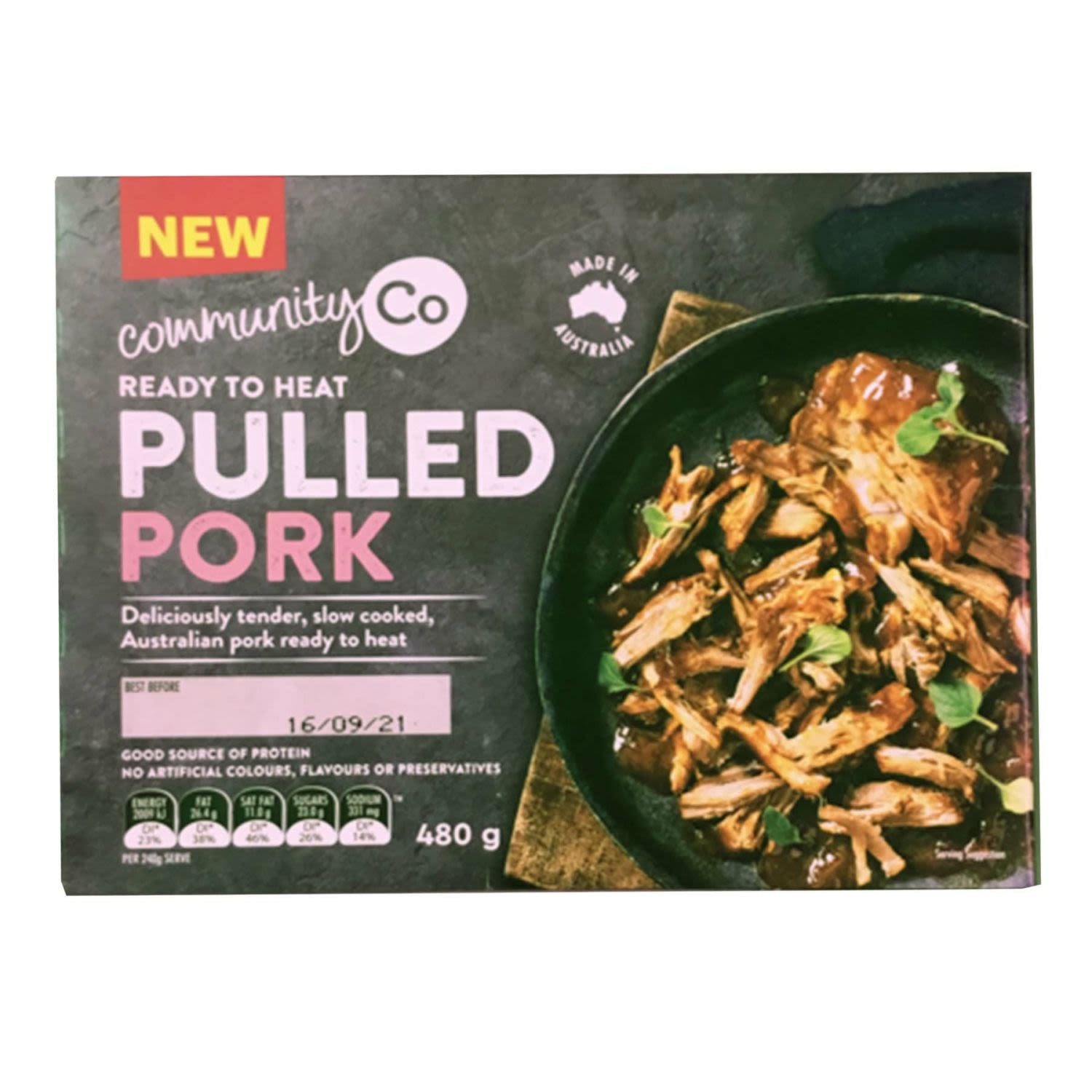 Community Co Slow Cooked Pulled Pork 480g