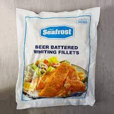 Seafrost Beer Battered Whiting Fillets 1kg