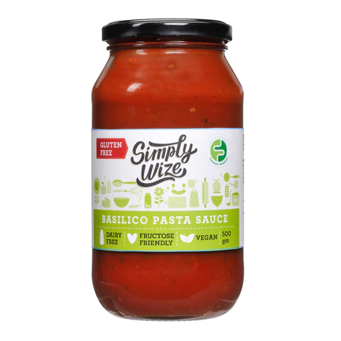 Simply Wize Basilico Pasta Sauce 500g