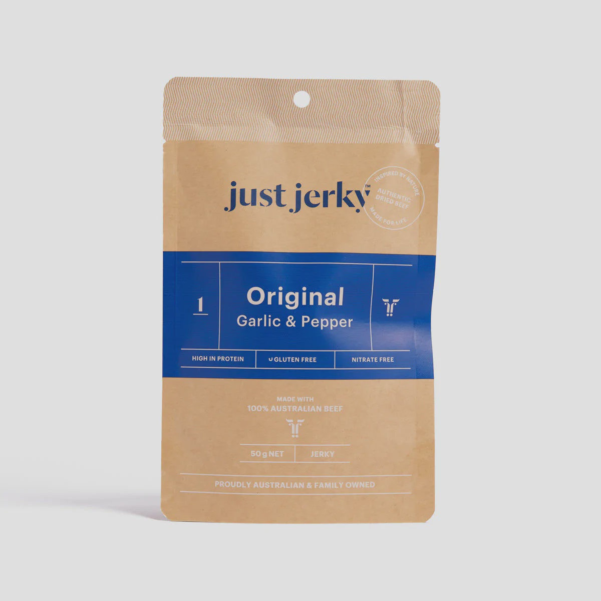 Just Jerky Original Garlic & Pepper 50g