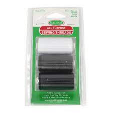 Sullivans Value Pack Thread 3pk White Black Navy