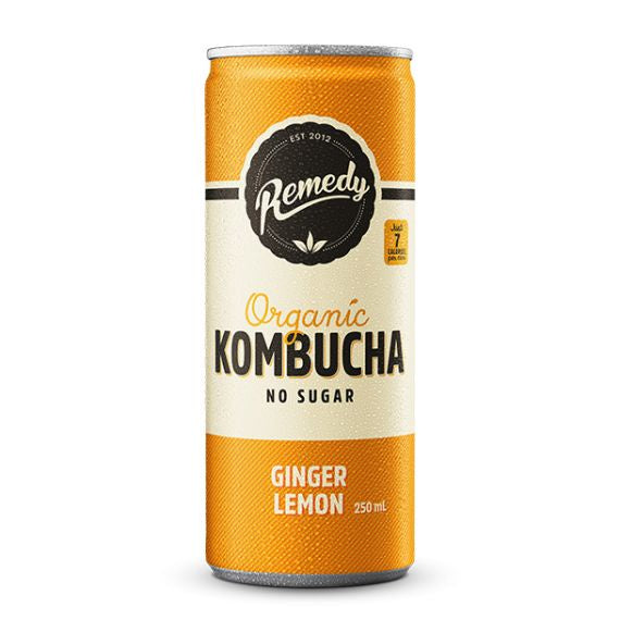 Remedy Kombucha Can Ginger 250mL